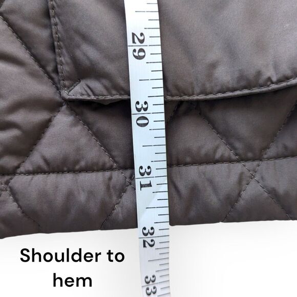 Tasso Elba Men's Field Jacket Quilted Corduroy Elbow Patch Brown Sz Medium Coat - Picture 10 of 11